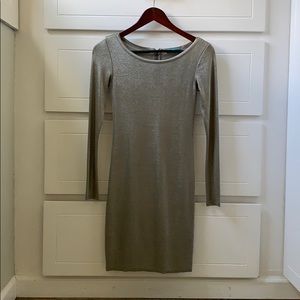 Silver Alice and Olivia Long sleeve Dress